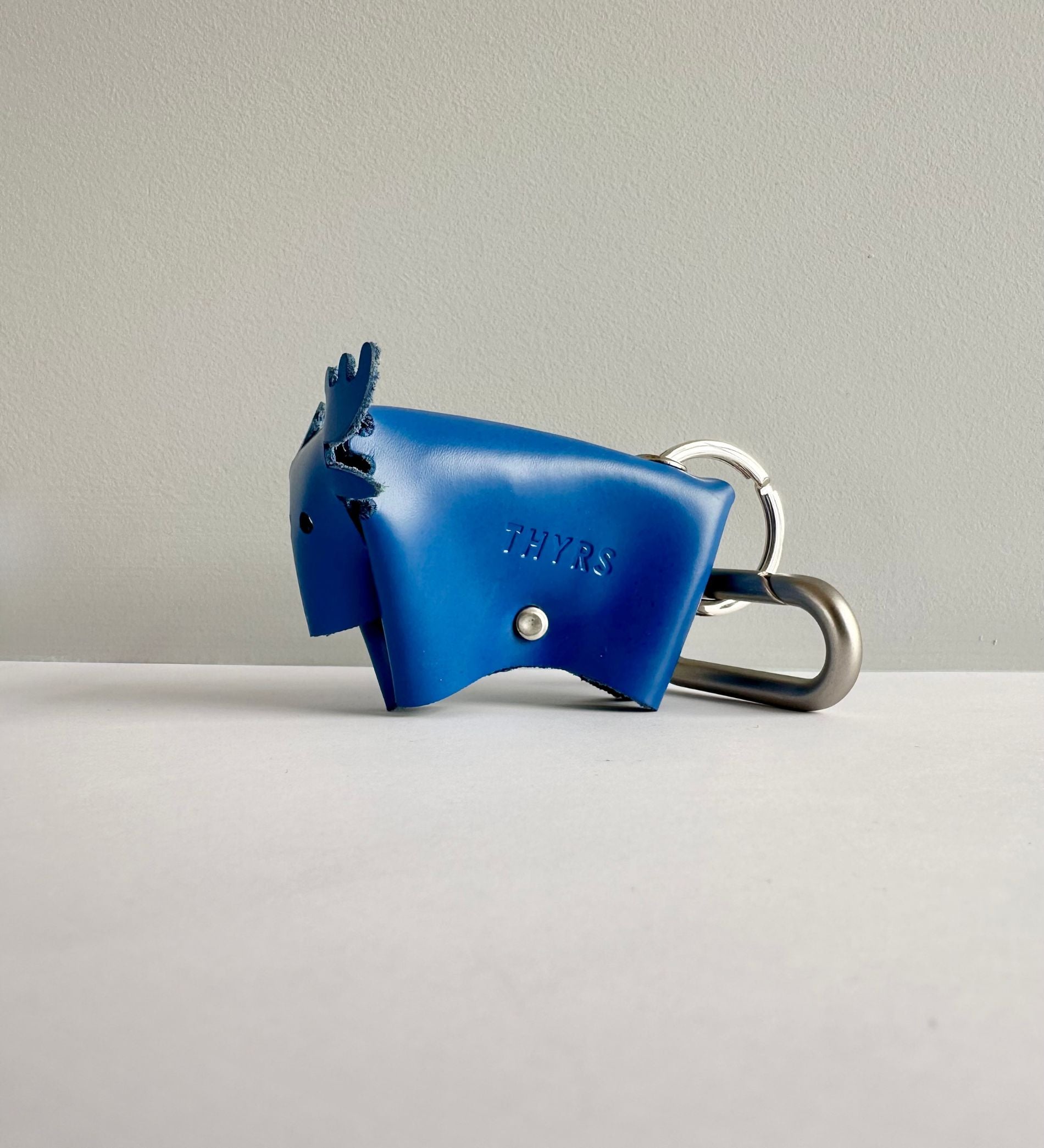 Moose Keychain | Upcycled leather