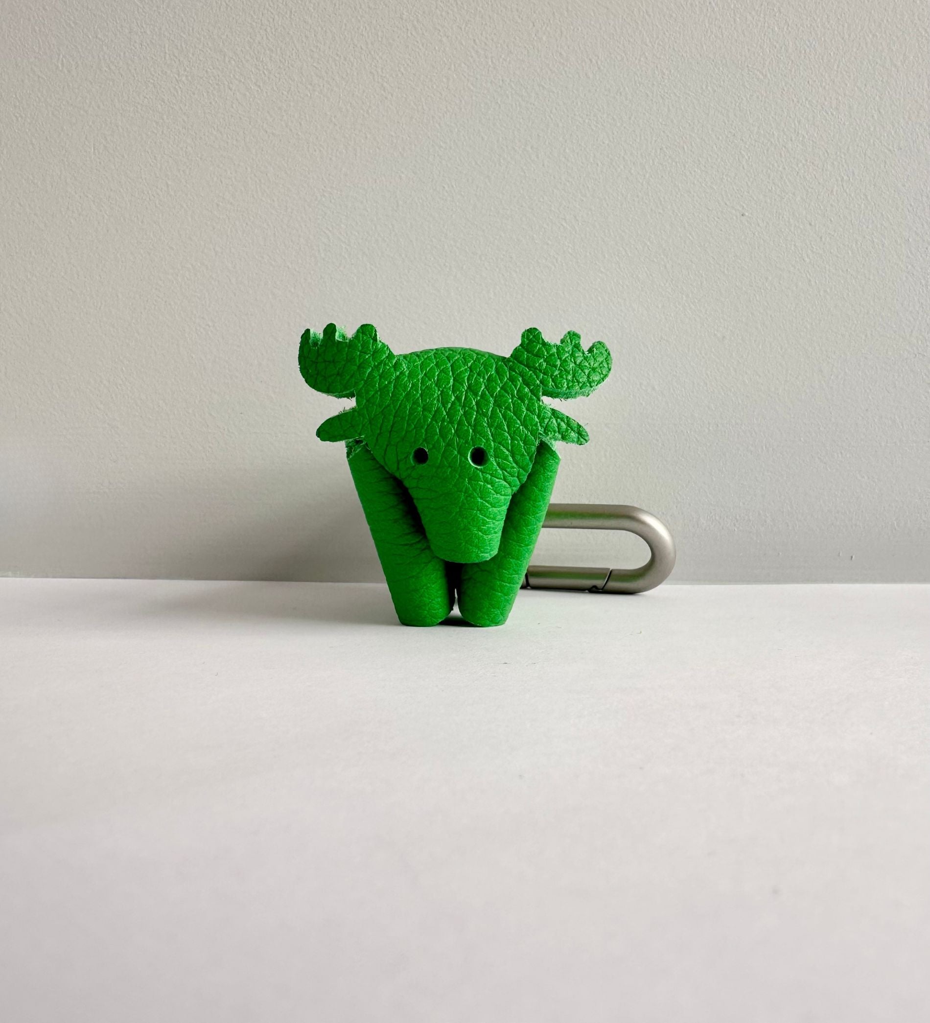 Moose Keychain | Upcycled leather