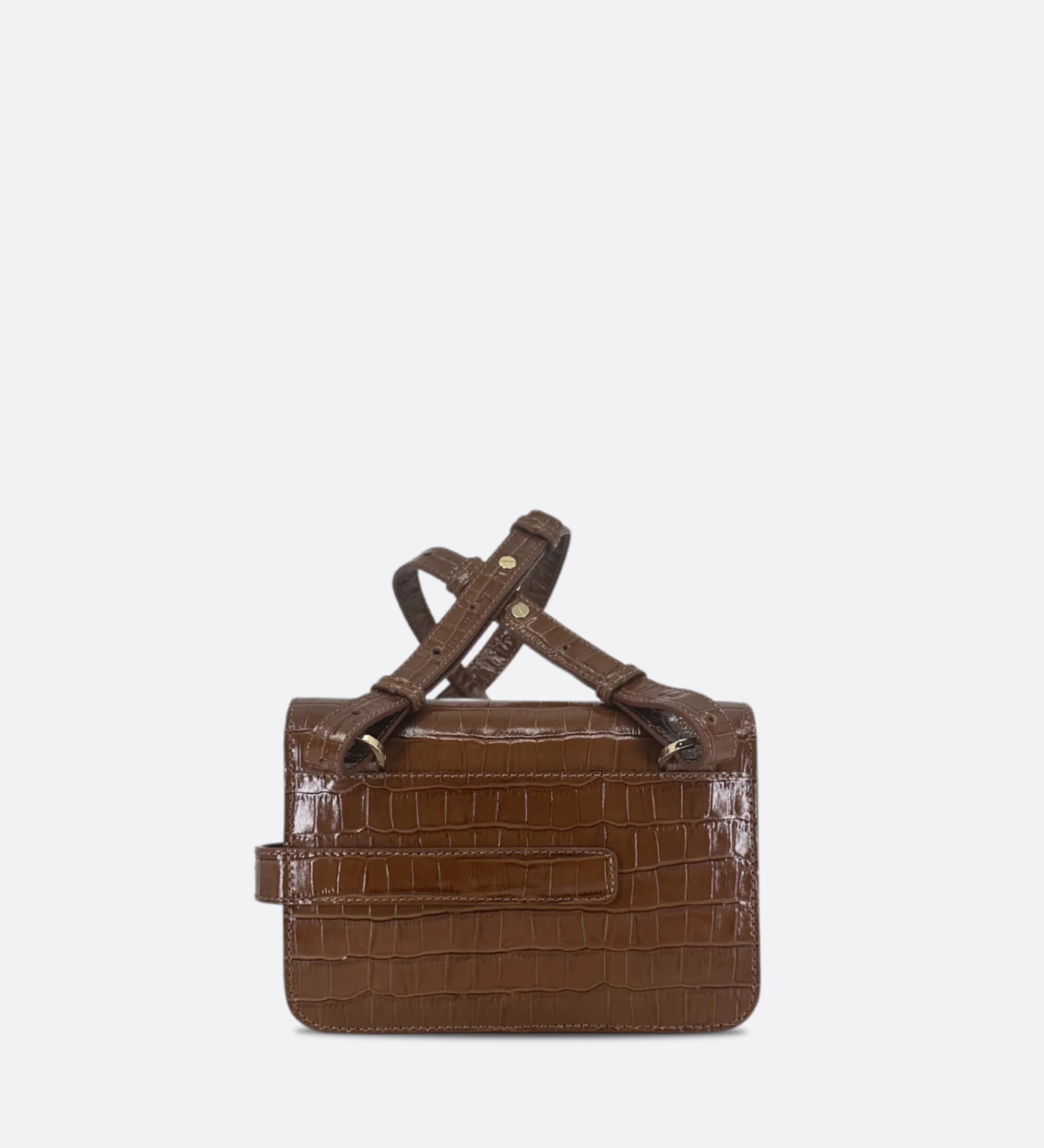 Sac petit LALOU croco noisette THYRS