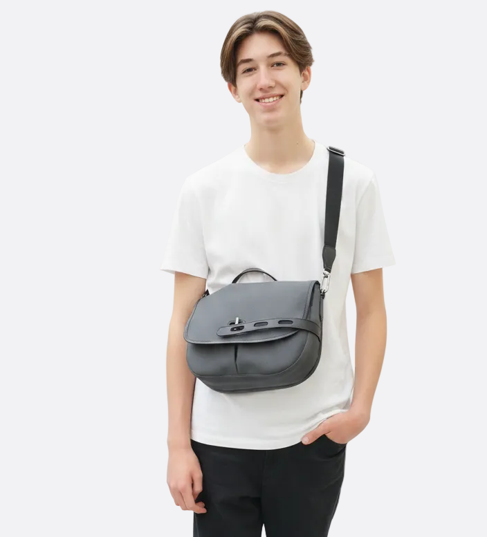 Double Twill Satchel Bag | M