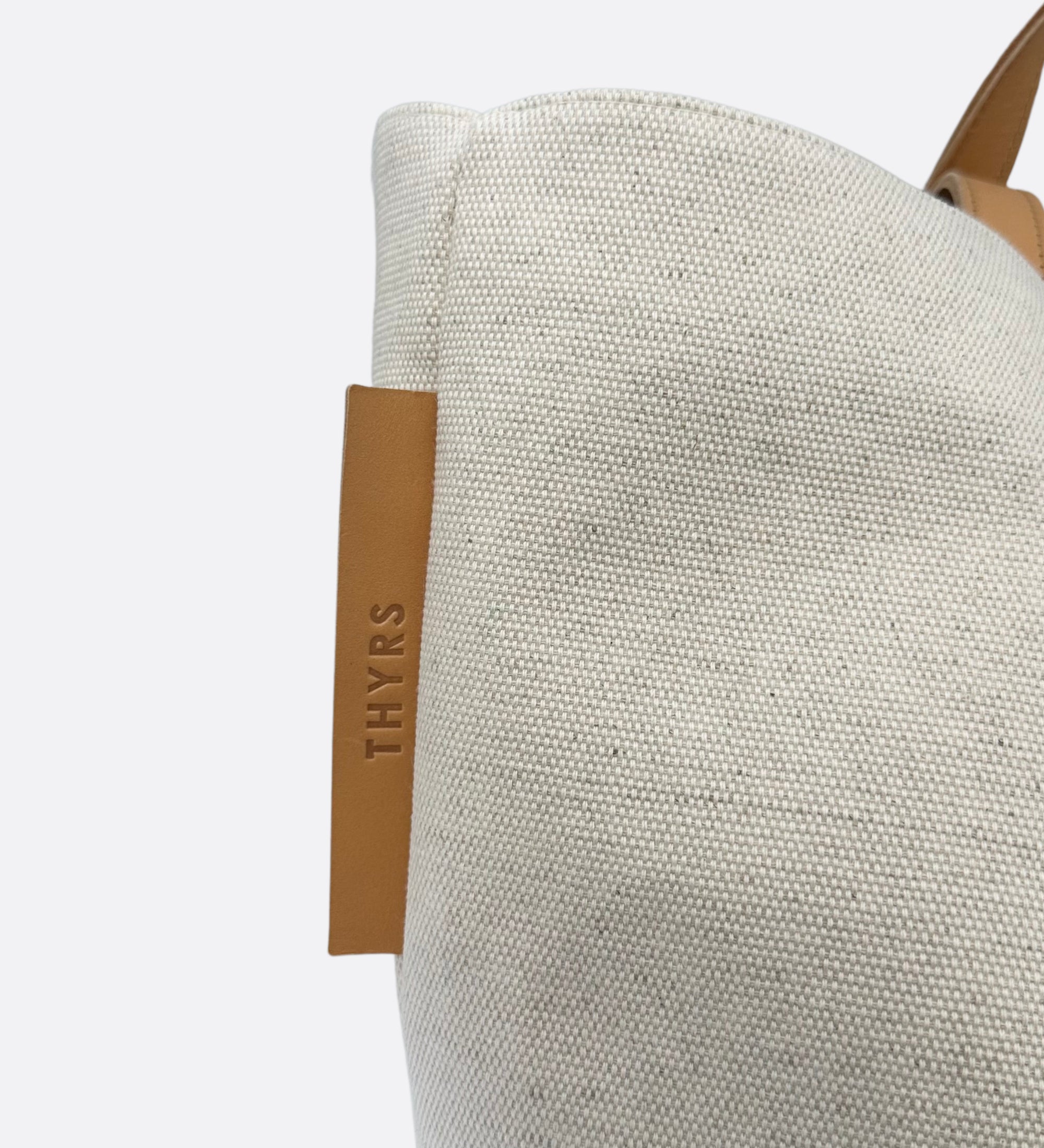 Tote bag en tissu natté chanvre coton bio, THYRS