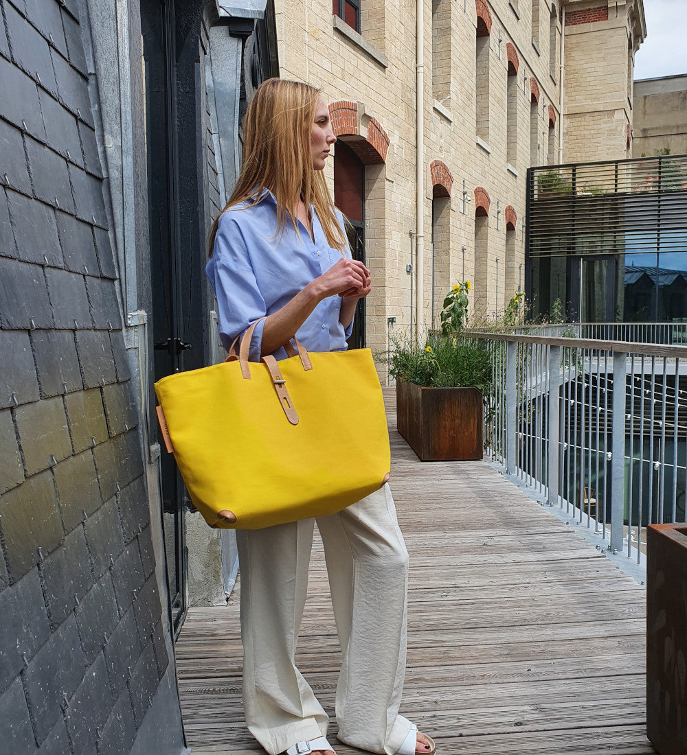 Tote bag fabriqué en France écoresponsable jaune par THYRS