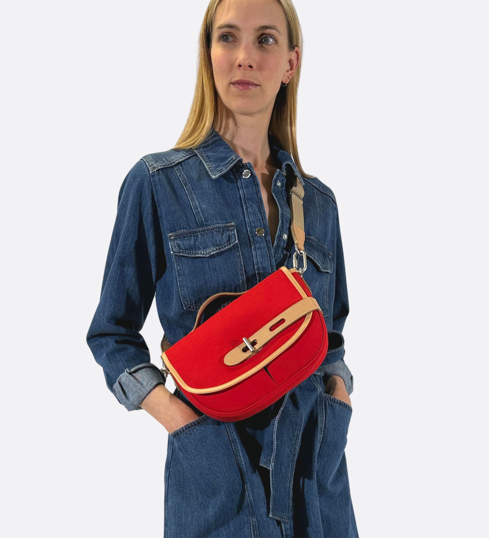 Besace made in France rouge THYRS