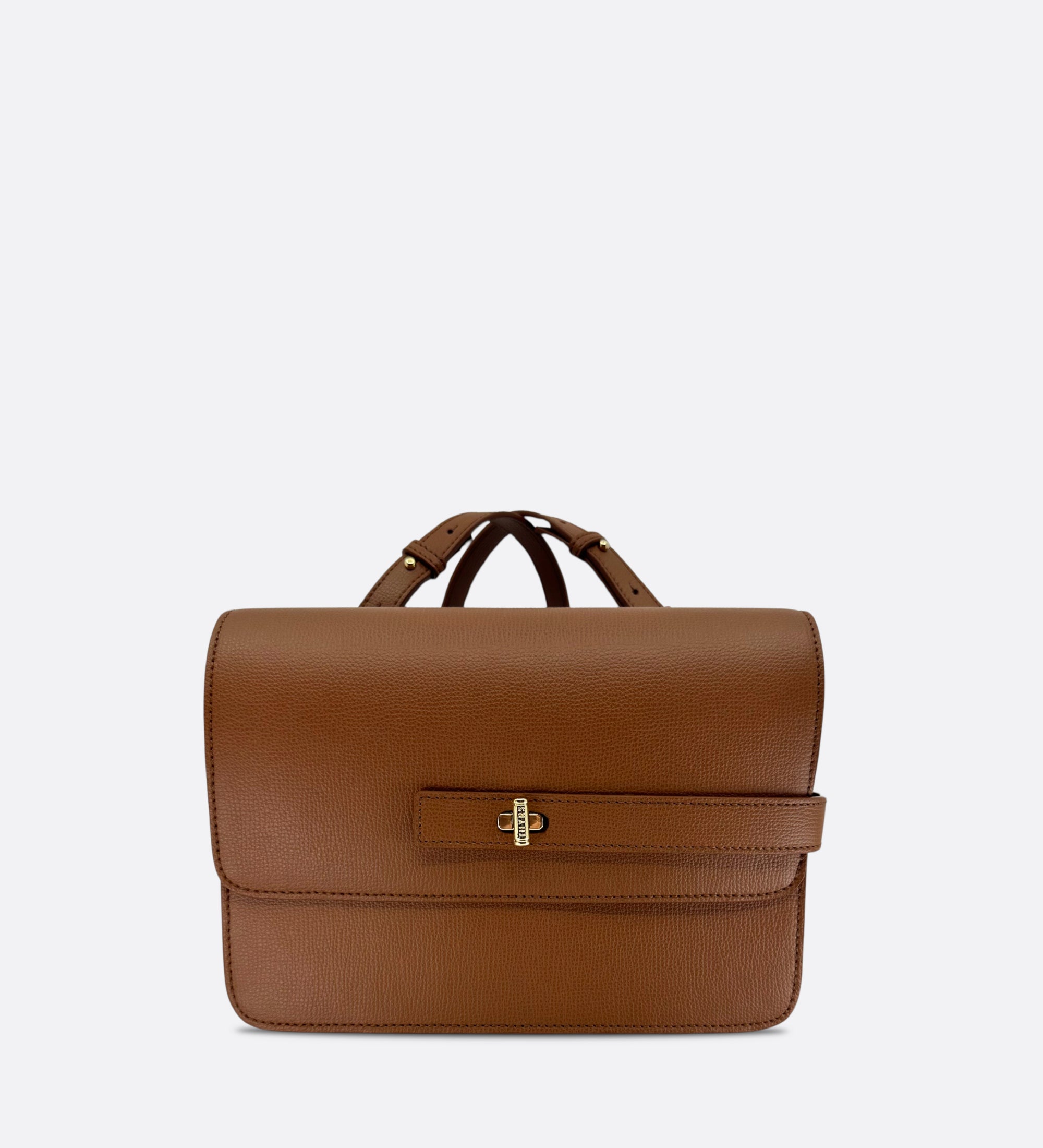 Sac Lalou cuir grainé caramel, THYRS